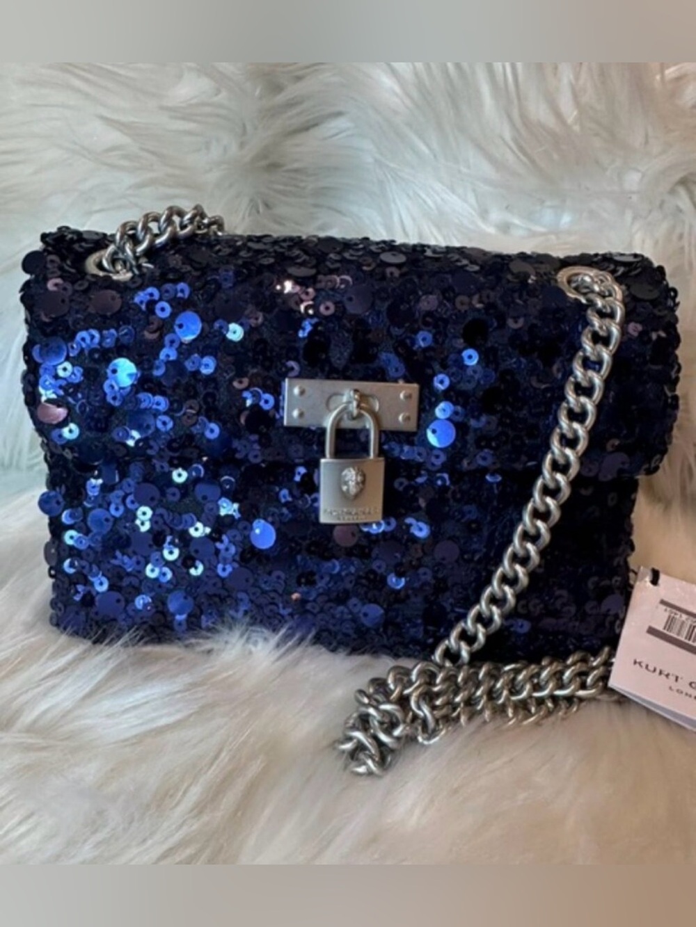 NWT Kurt Geiger Sequin Mini
Brixton Crossbody Bag - Picture 3 of 15